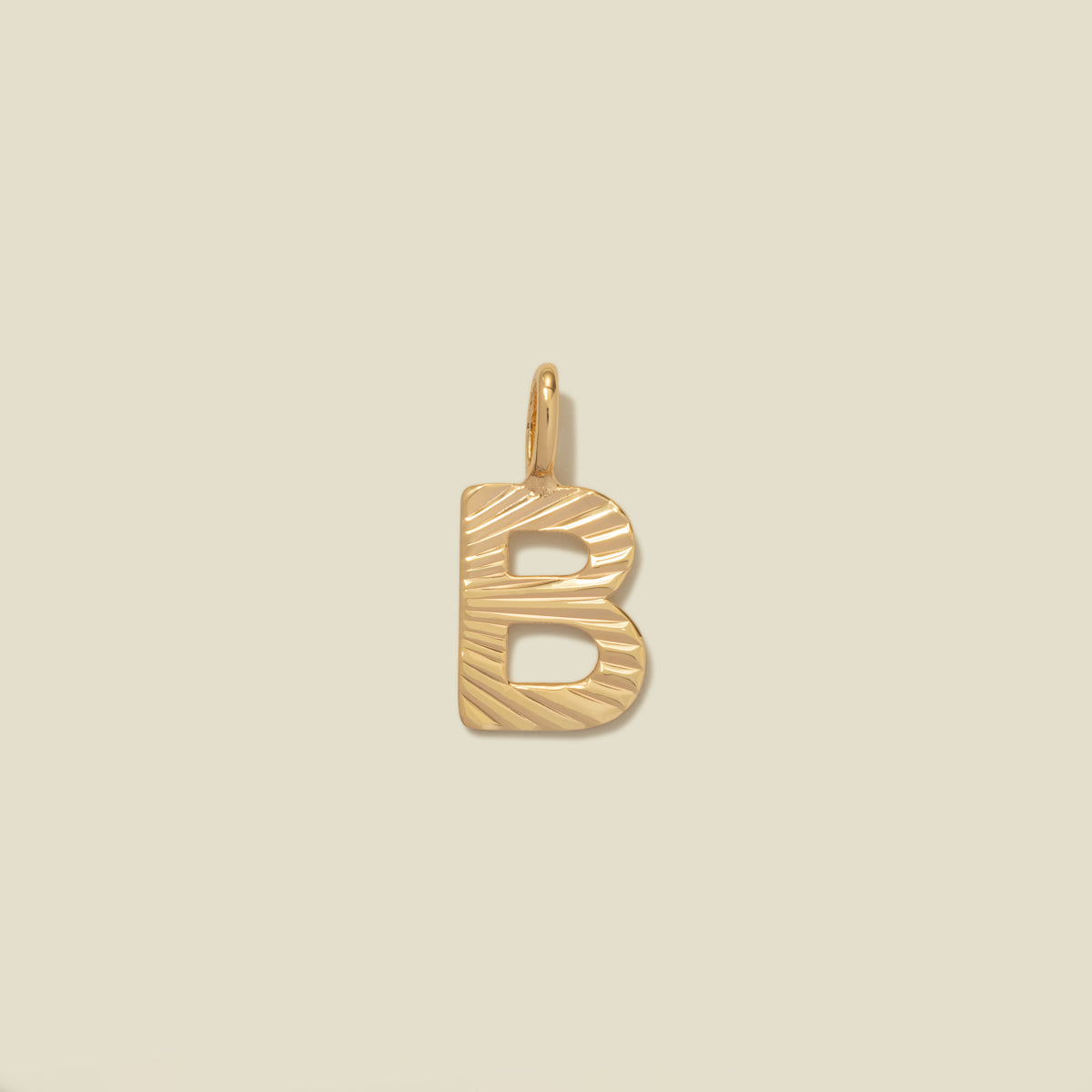 Initial B Charm Gold Vermeil Add Ons