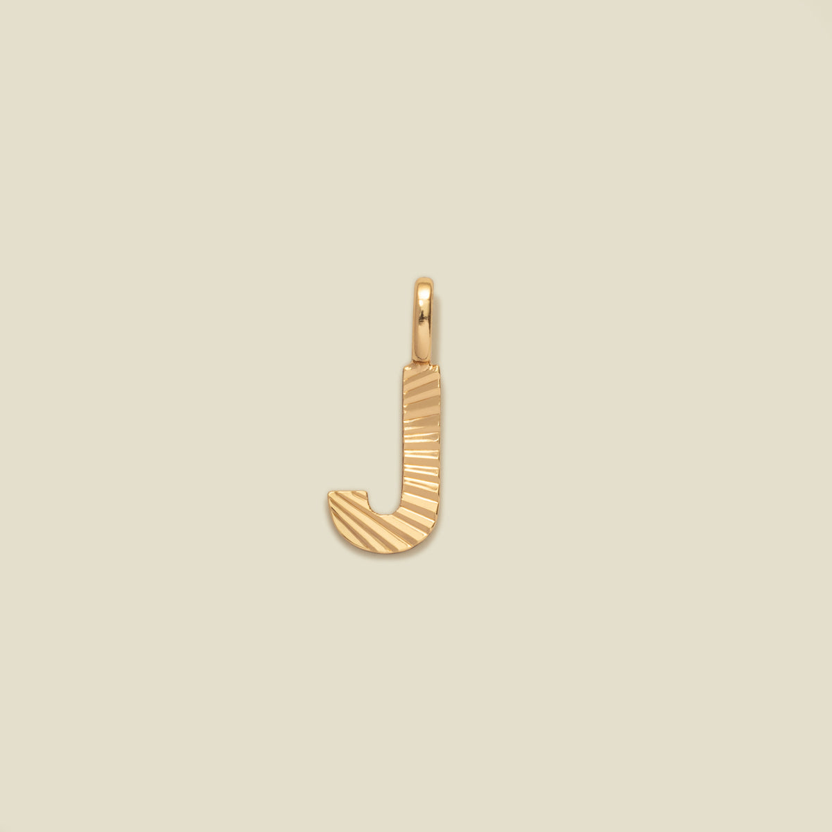 Initial J Charm Gold Vermeil Add Ons