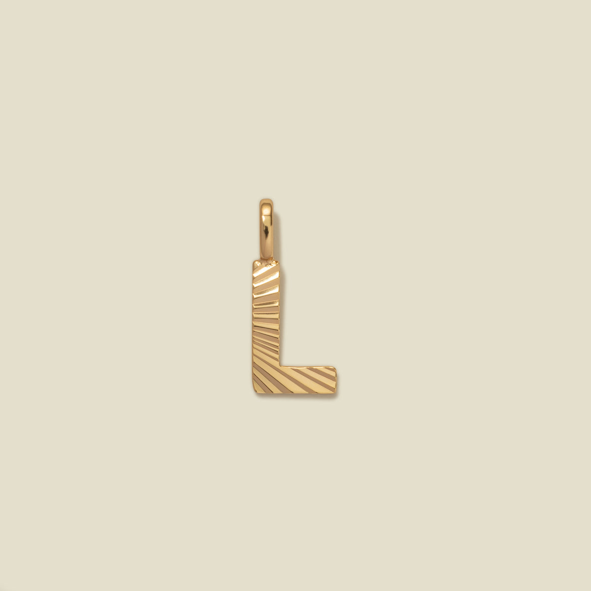 Initial L Charm Gold Vermeil Add Ons