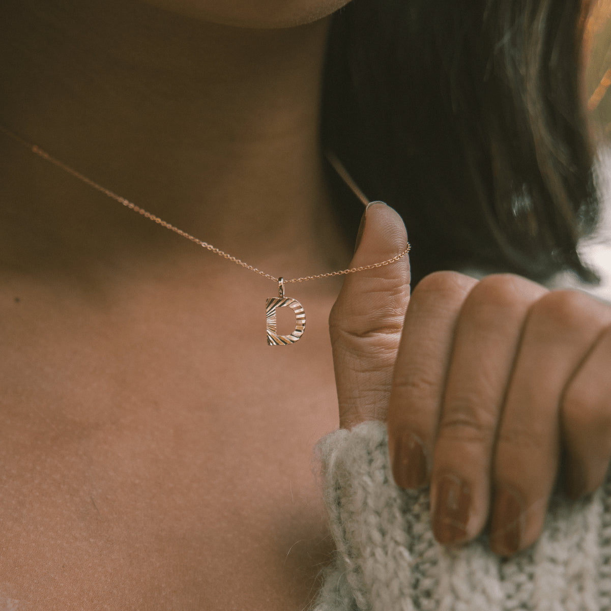 Initial Pendant Necklace Necklace