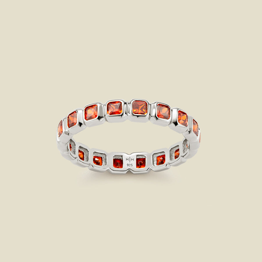 January Birthstone Eternity Ring Lifestyle