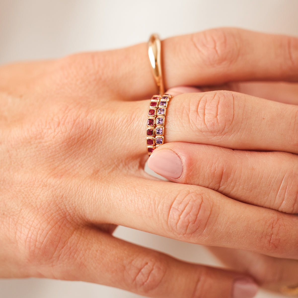 July Birthstone Eternity Ring Ring