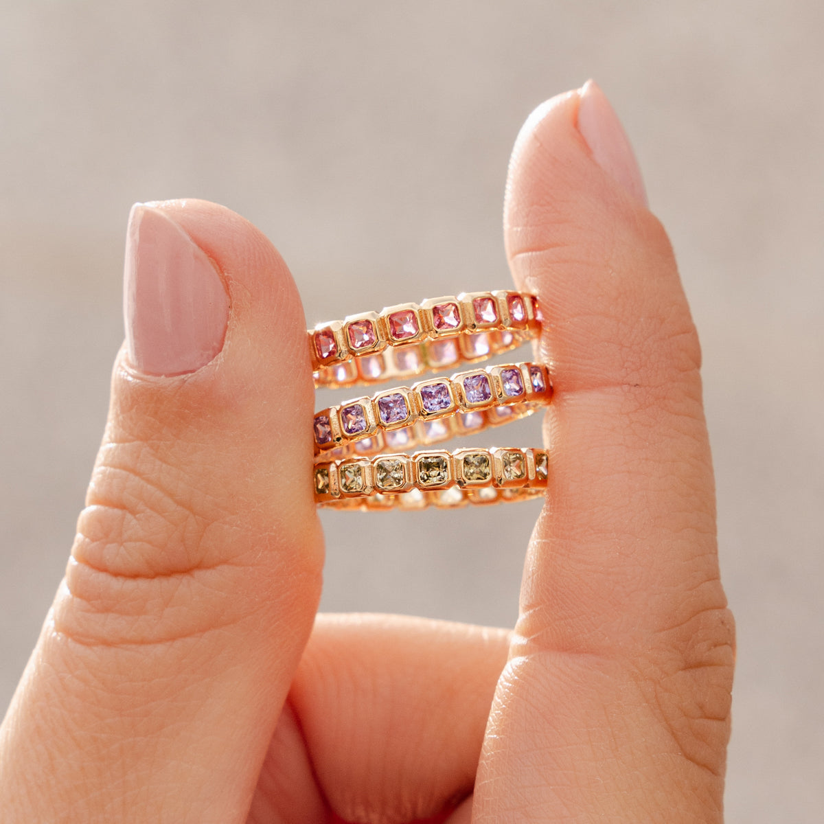 June Birthstone Eternity Ring Ring