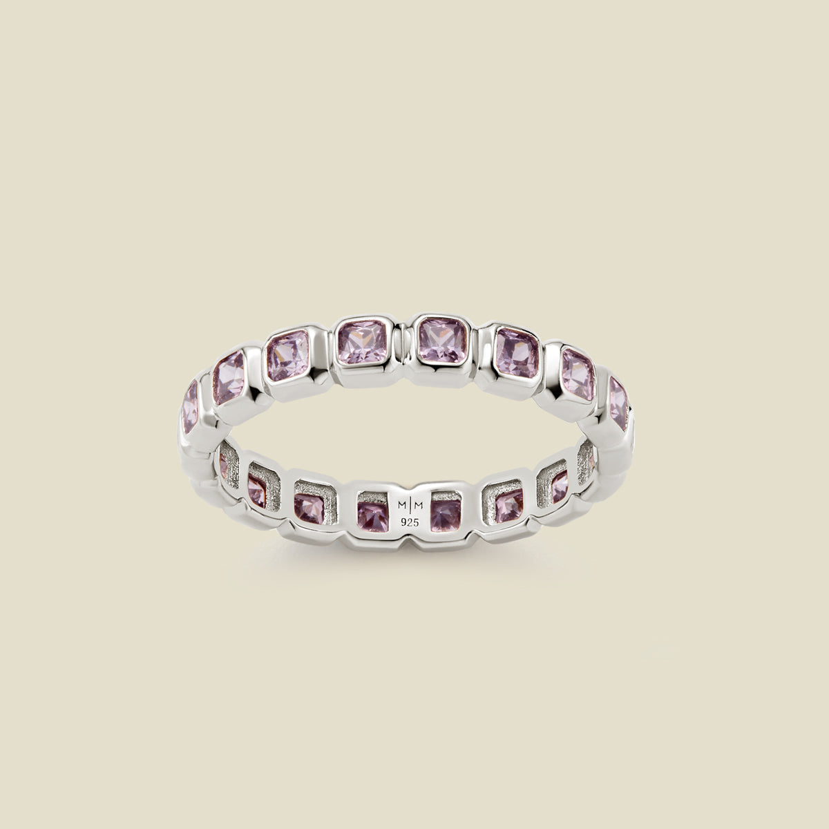 June Birthstone Eternity Ring Silver / 5 Ring