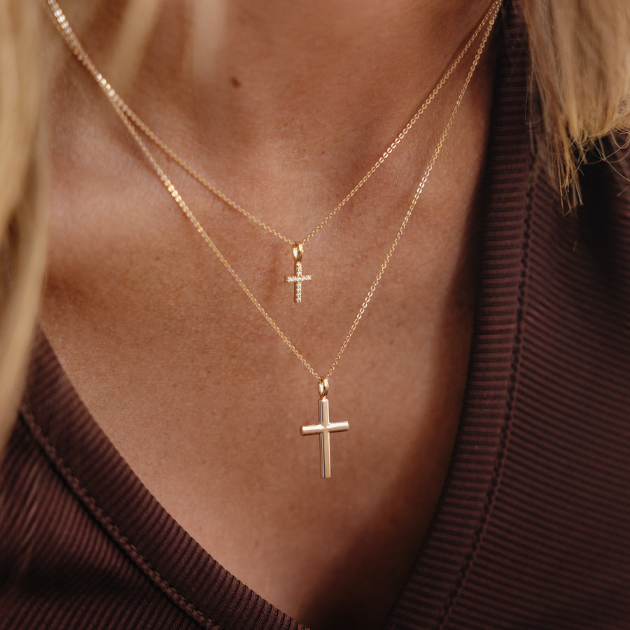 Kaley Cross Necklace Set Lifestyle