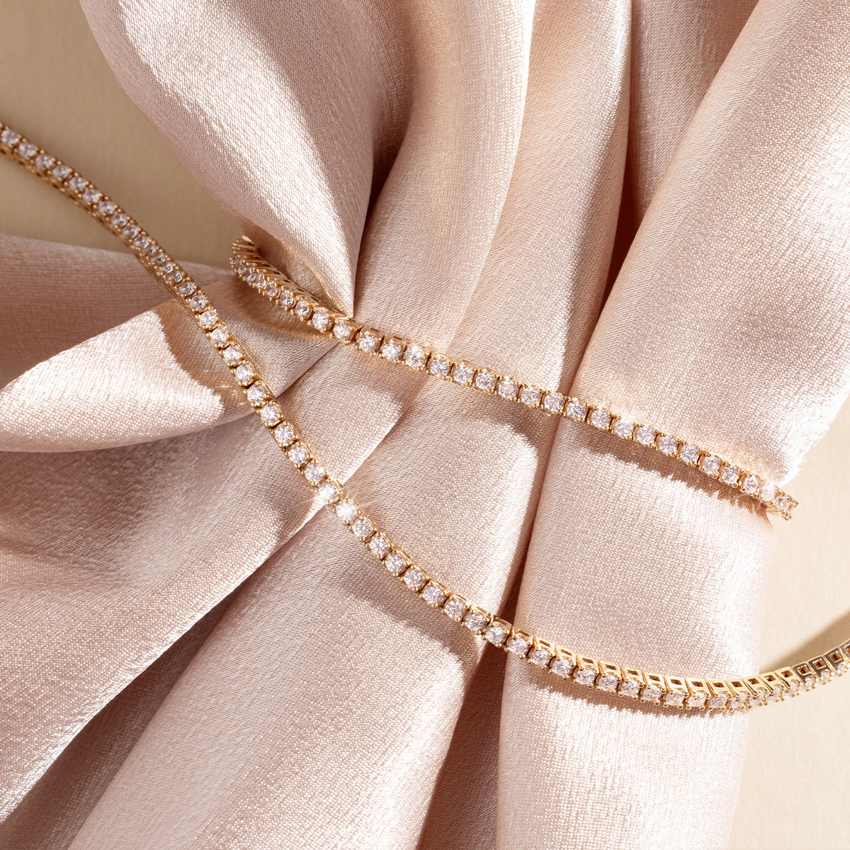 CZ Prong-Set Tennis Necklace