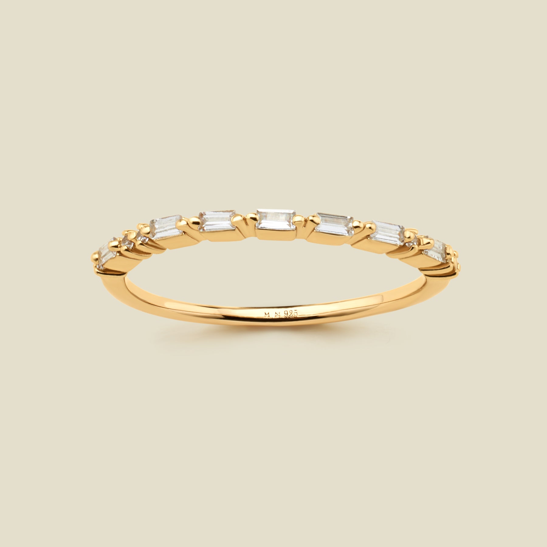 LOML Morse Code Ring Gold Vermeil / 5 Ring