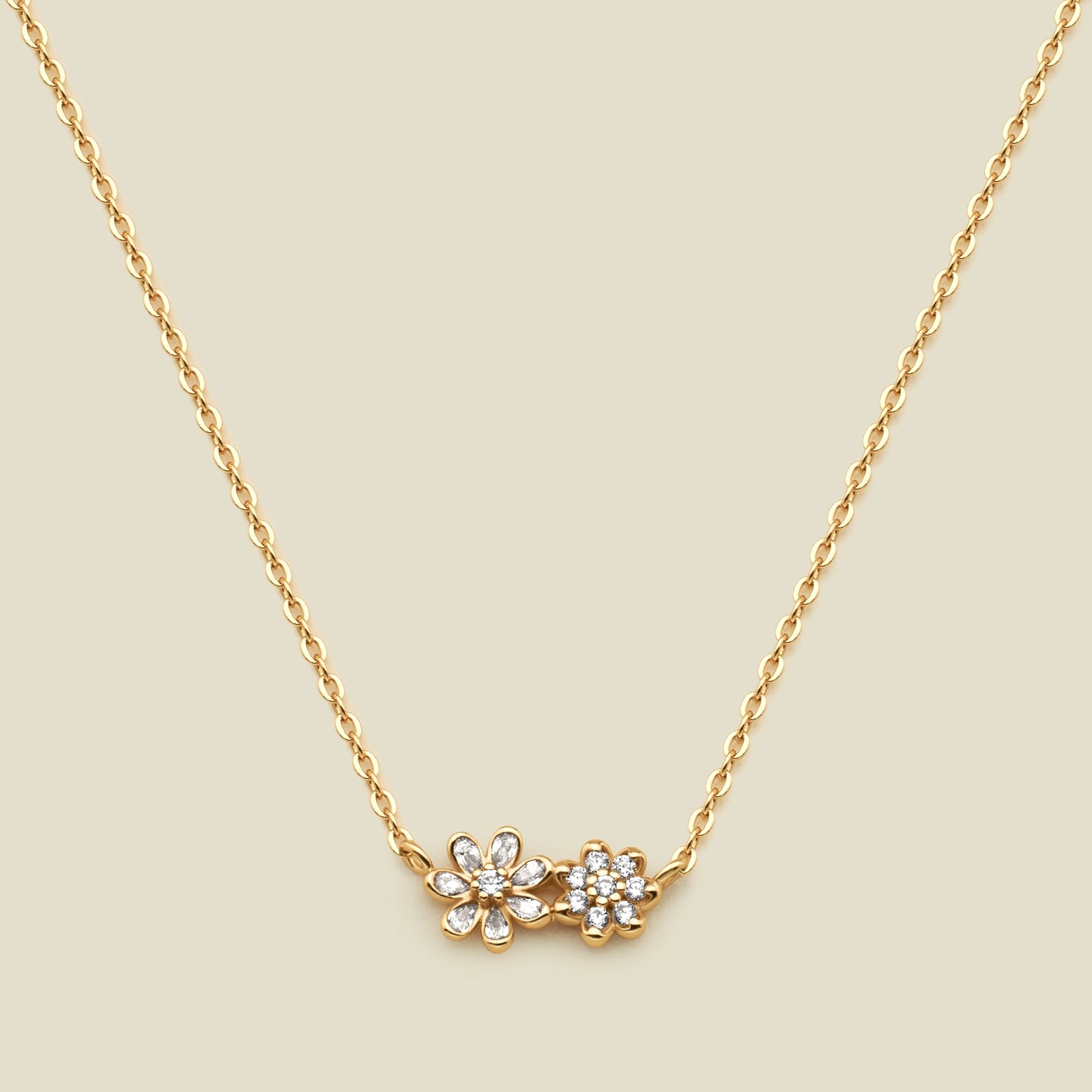 Luxe Floral Necklace Gold Vermeil Necklace