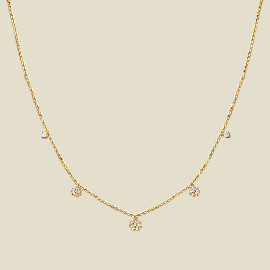 Flora Luxe Floating Necklace