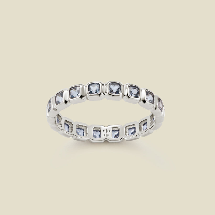 March Birthstone Eternity Ring Lifestyle