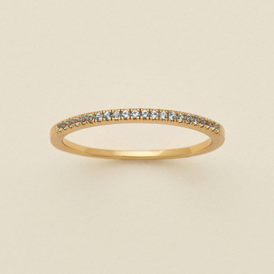 March Birthstone Stacking Ring