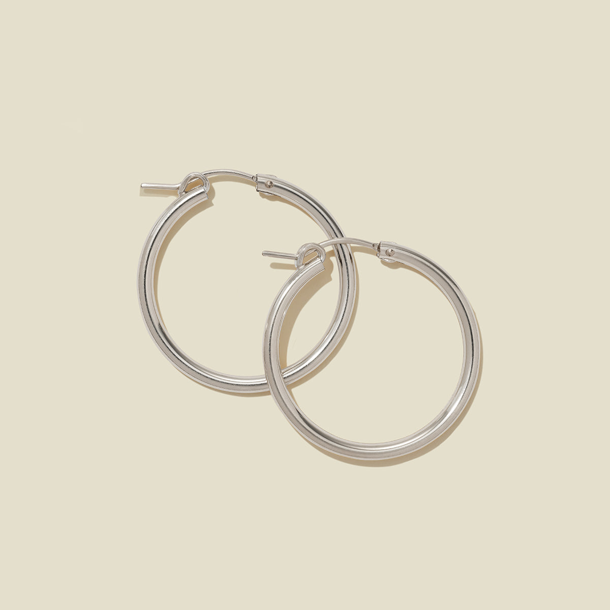 Maude Hoop Earrings Silver / 29mm Earring