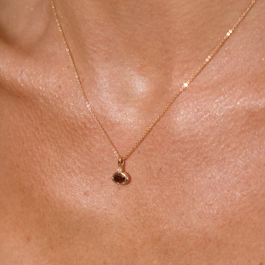 January Oval Birthstone Charm Lifestyle