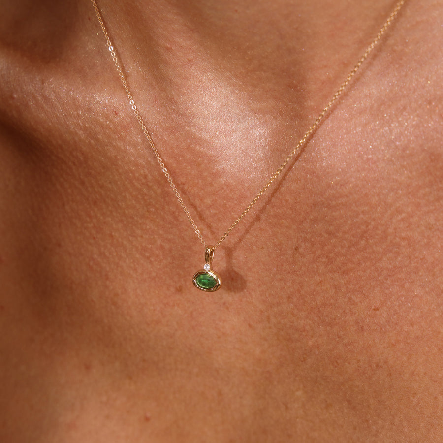 May Oval Birthstone Charm Lifestyle