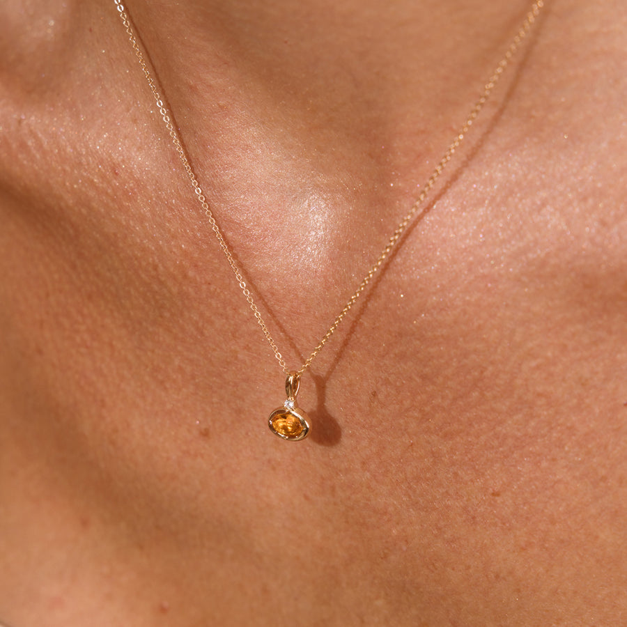 November Oval Birthstone Charm Lifestyle