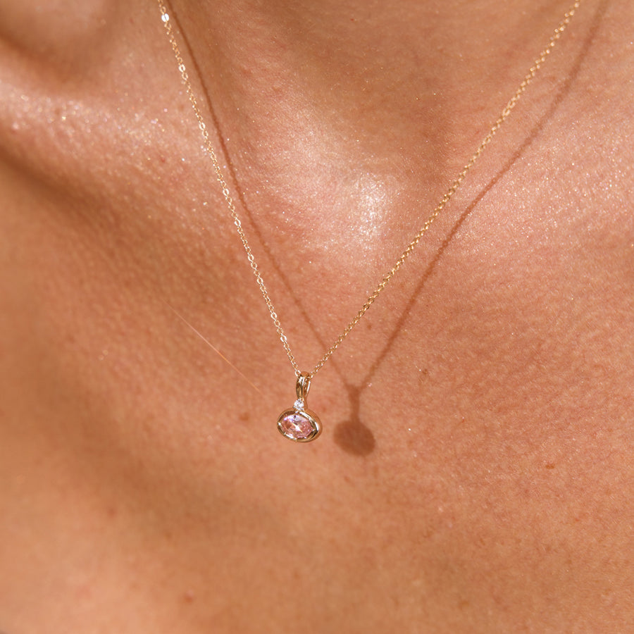 October Oval Birthstone Charm Lifestyle