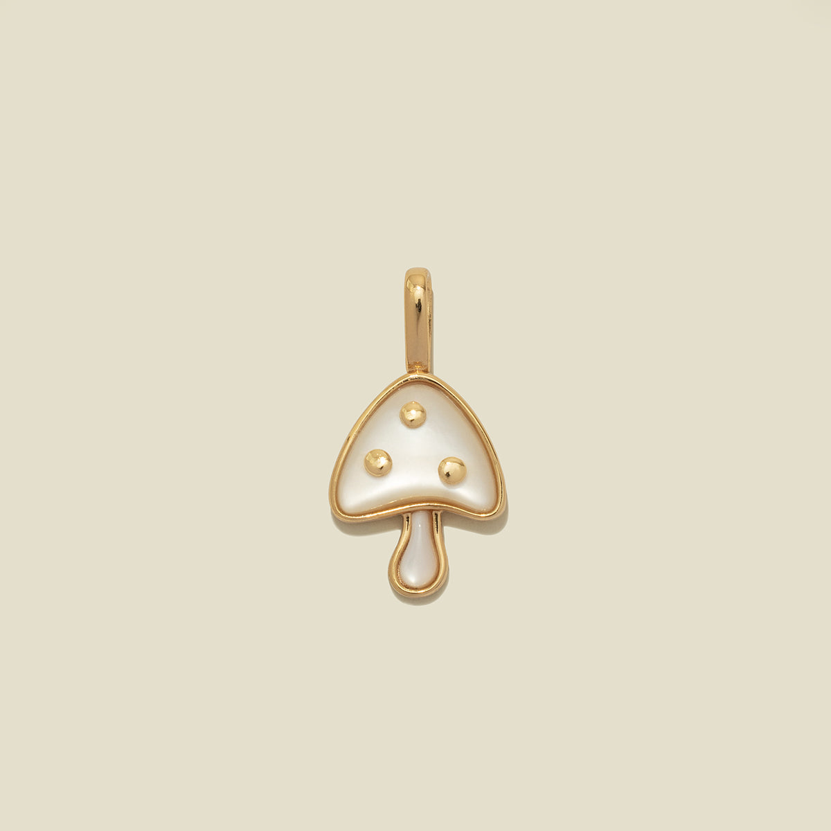 Mushroom Charm Gold Vermeil Add Ons