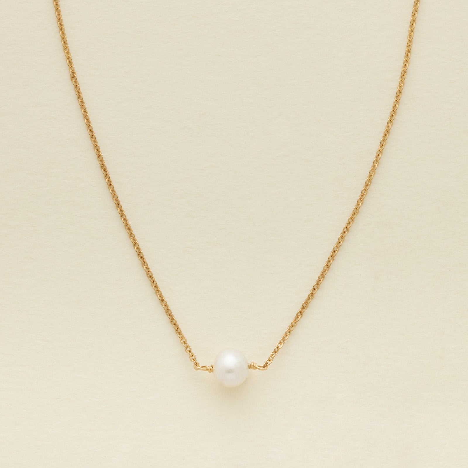 Pearl Choker Necklace Gold Vermeil Necklace