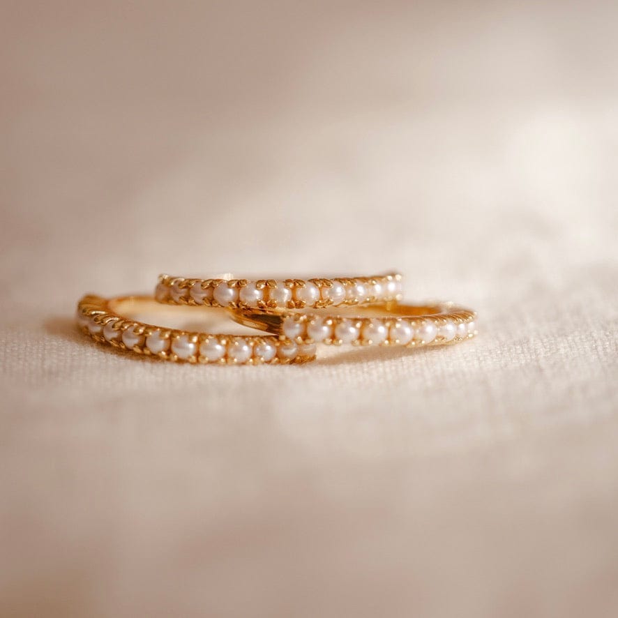 Pearl Stacking Band Ring Ring