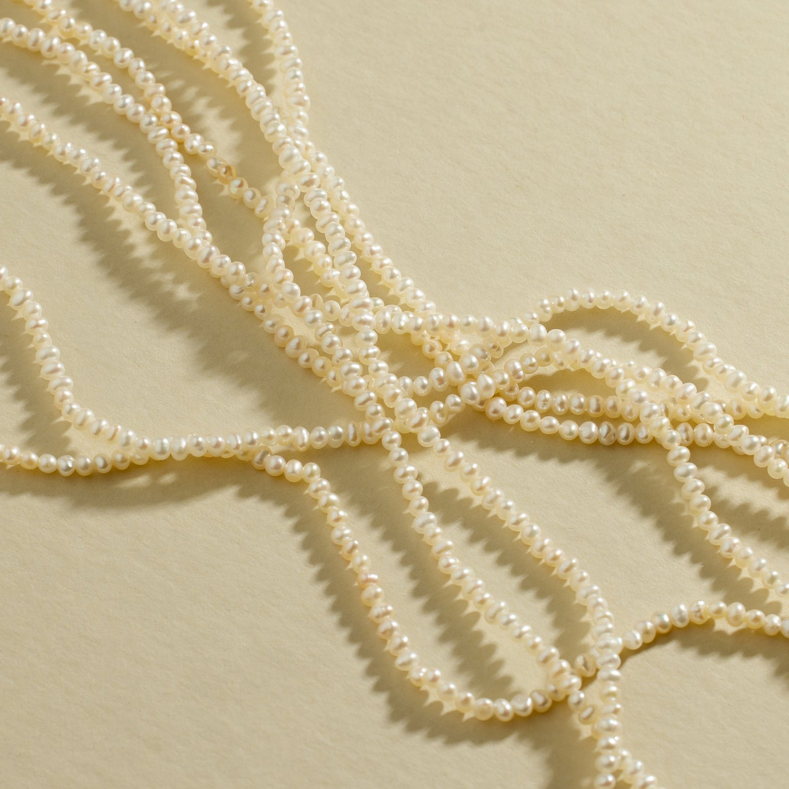 Pearl Strand Choker Gold Vermeil Necklace