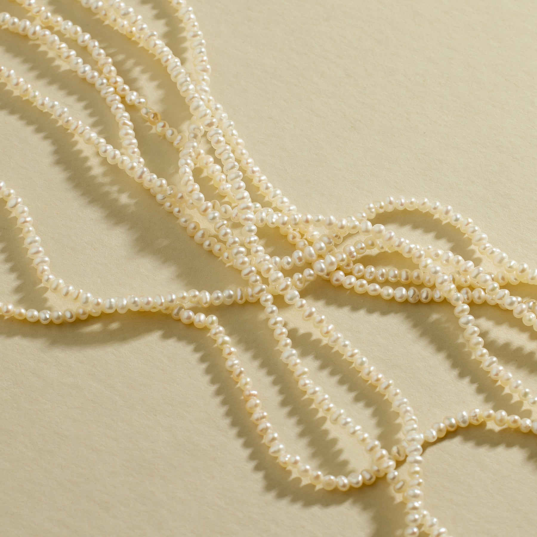 Pearl Strand Choker Gold Vermeil Necklace
