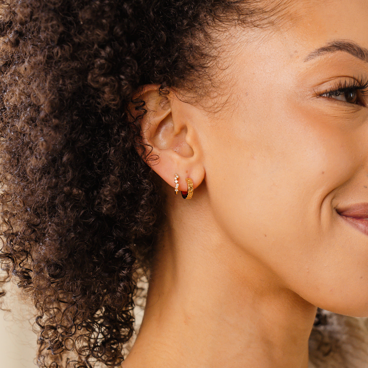 Pisces Huggie Hoop Earrings Gold Vermeil Earring