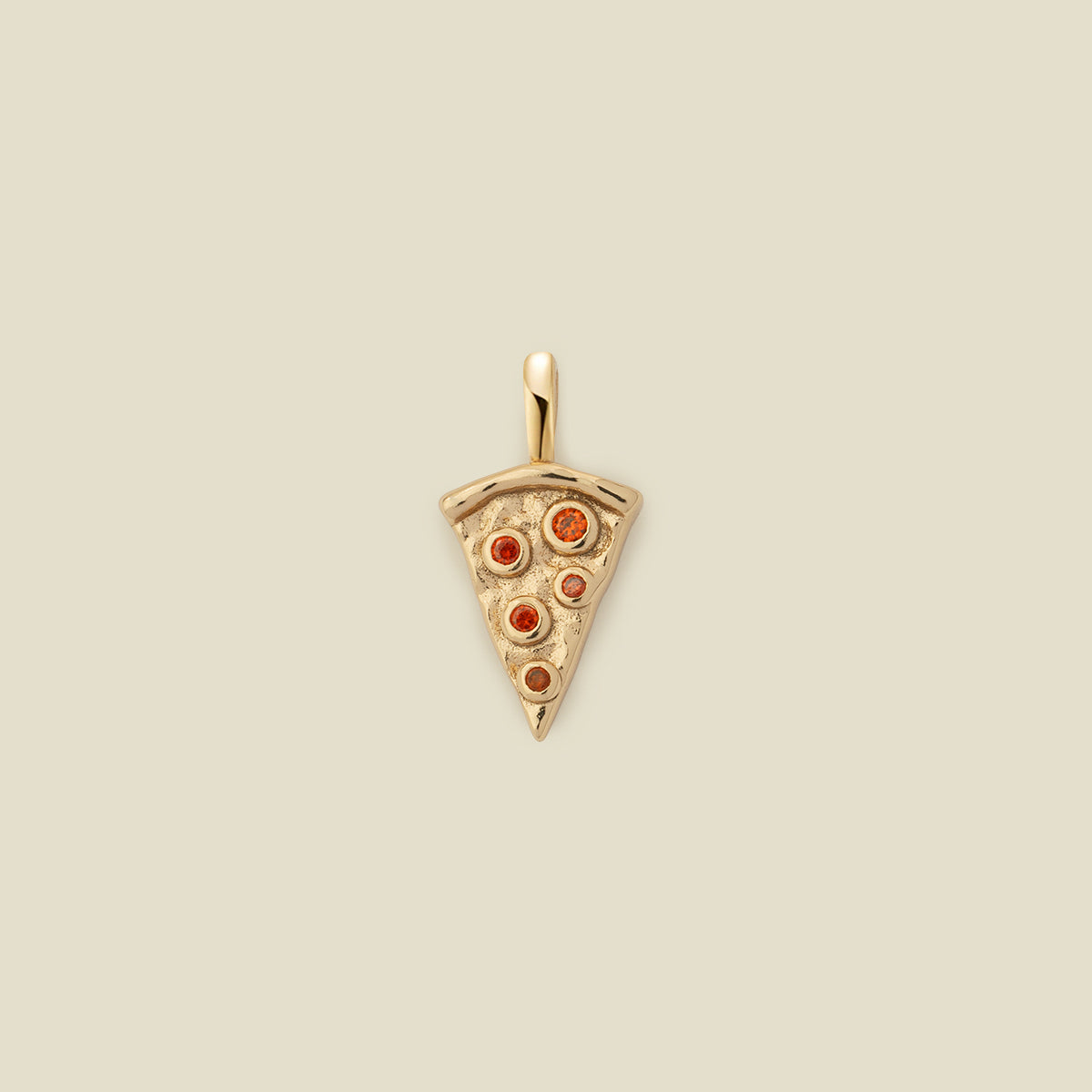 Pizza Charm Gold Vermeil Add Ons