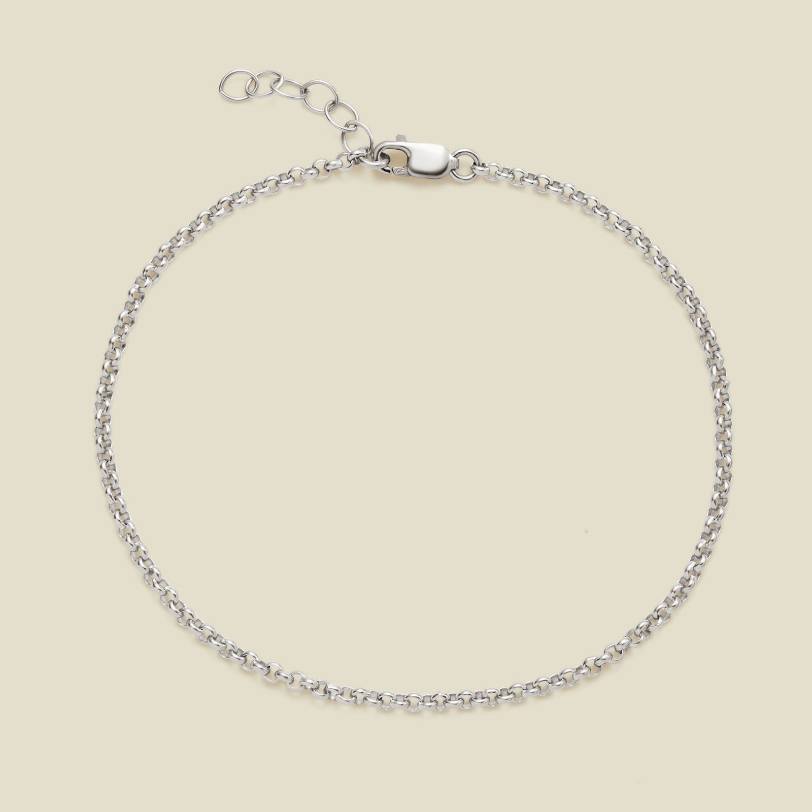 Rolo Chain Bracelet Silver / 6" Bracelet