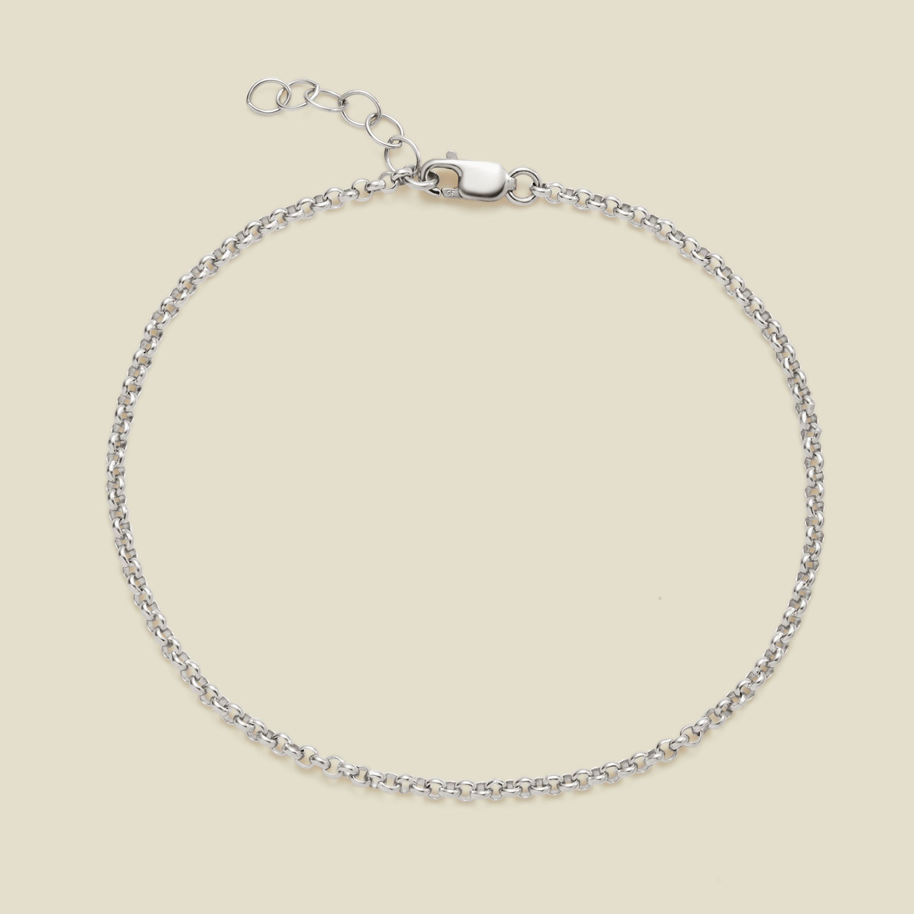 Rolo Chain Bracelet Silver / 6" Bracelet