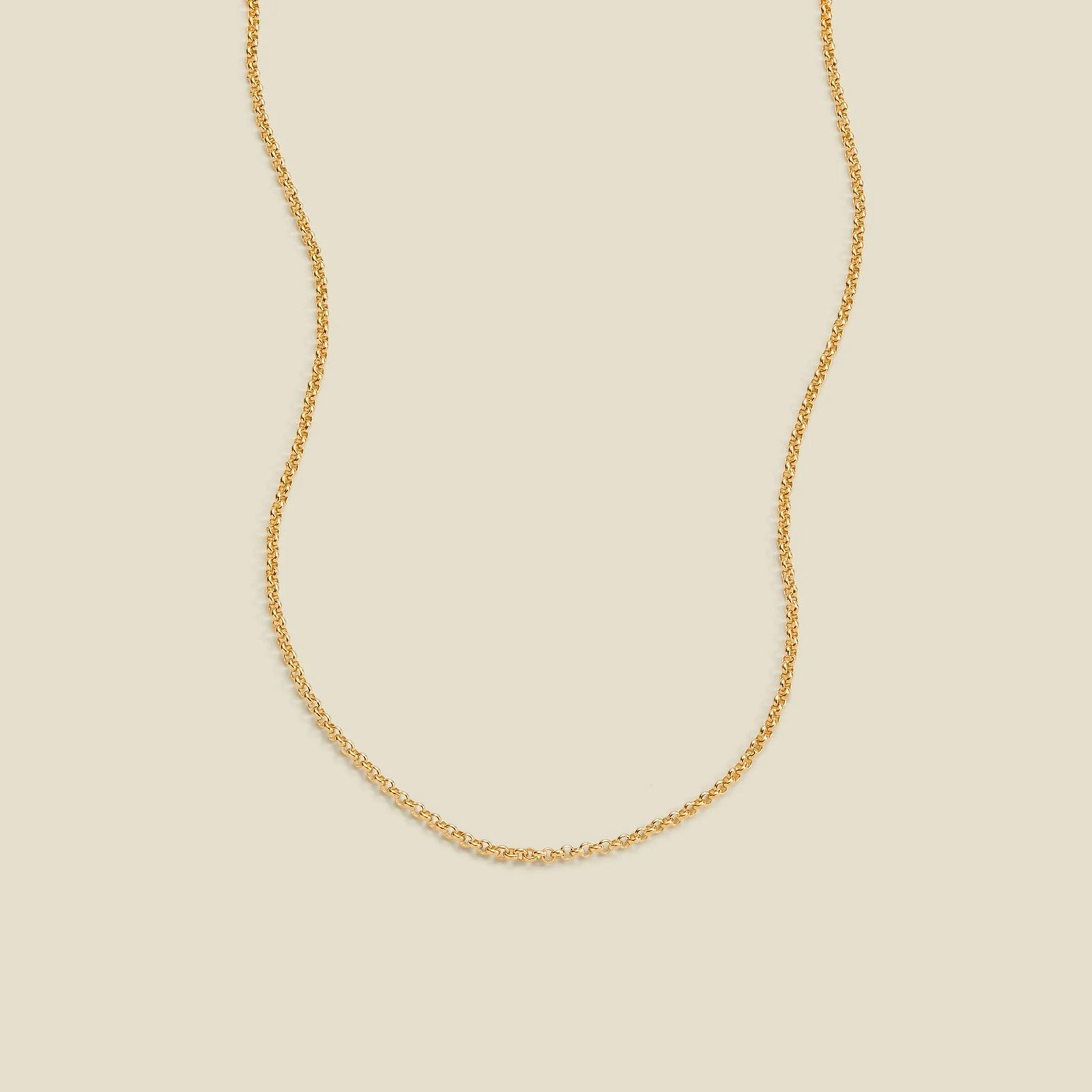 Rolo Chain Necklace Gold Filled / 16" Necklace