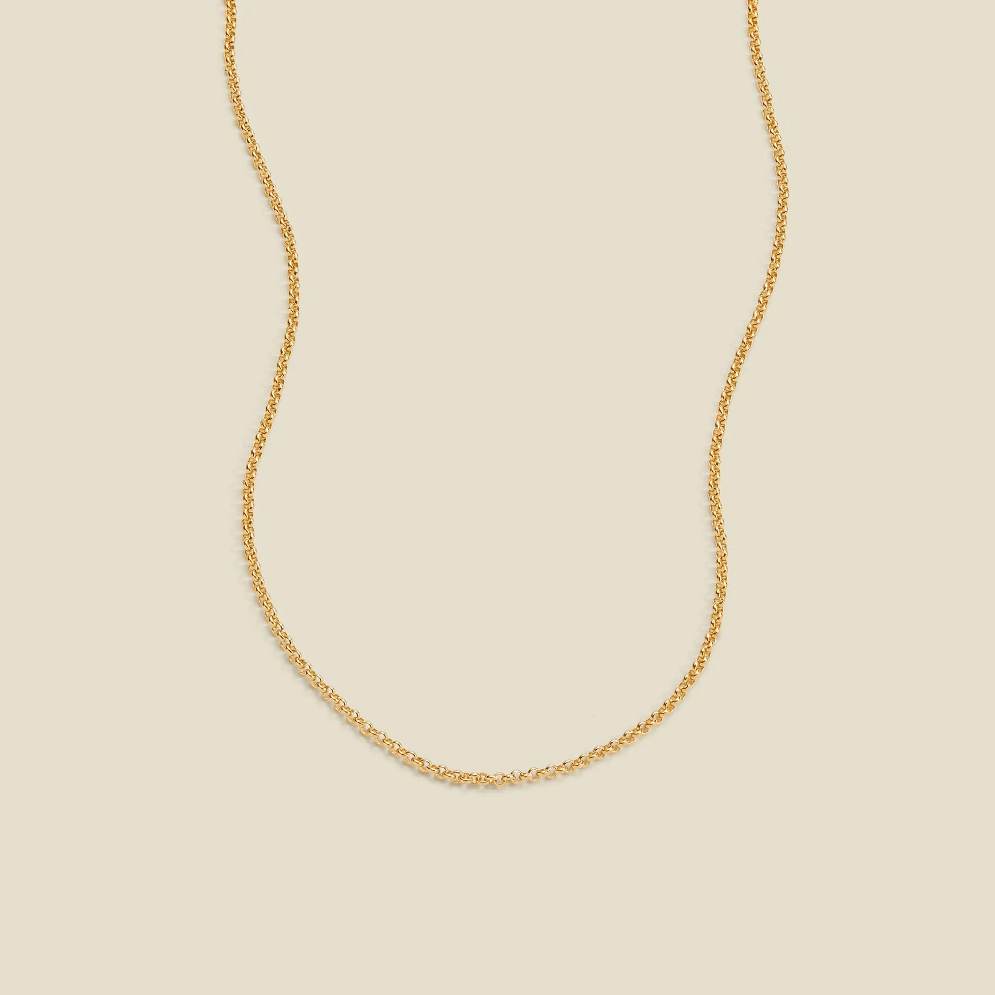 Rolo Chain Necklace Gold Filled / 16" Necklace