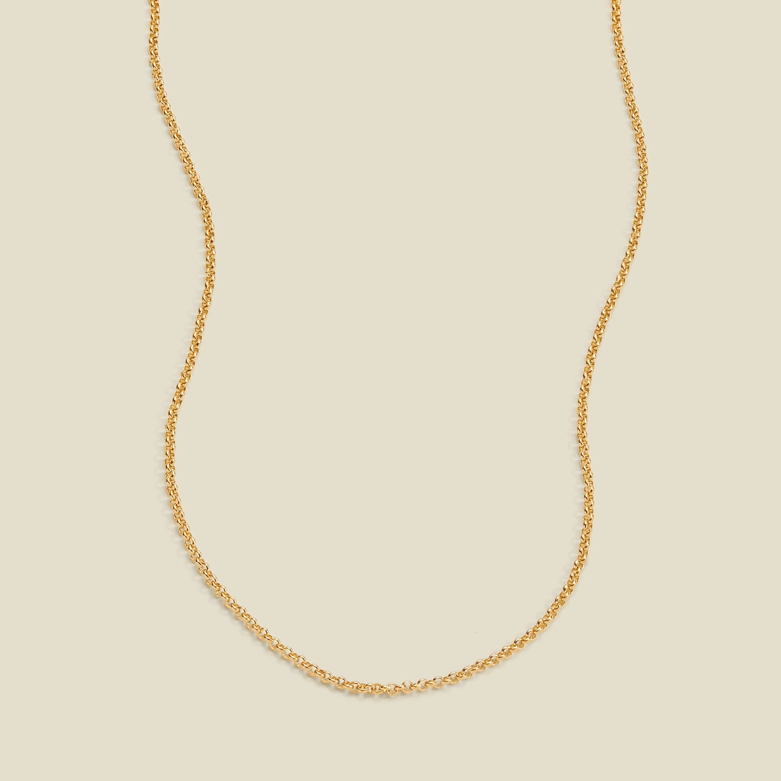 Rolo Chain Necklace Gold Filled / 16" Necklace