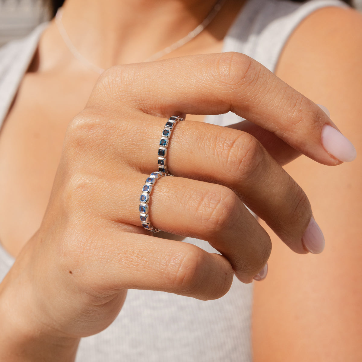 September Birthstone Eternity Ring Ring