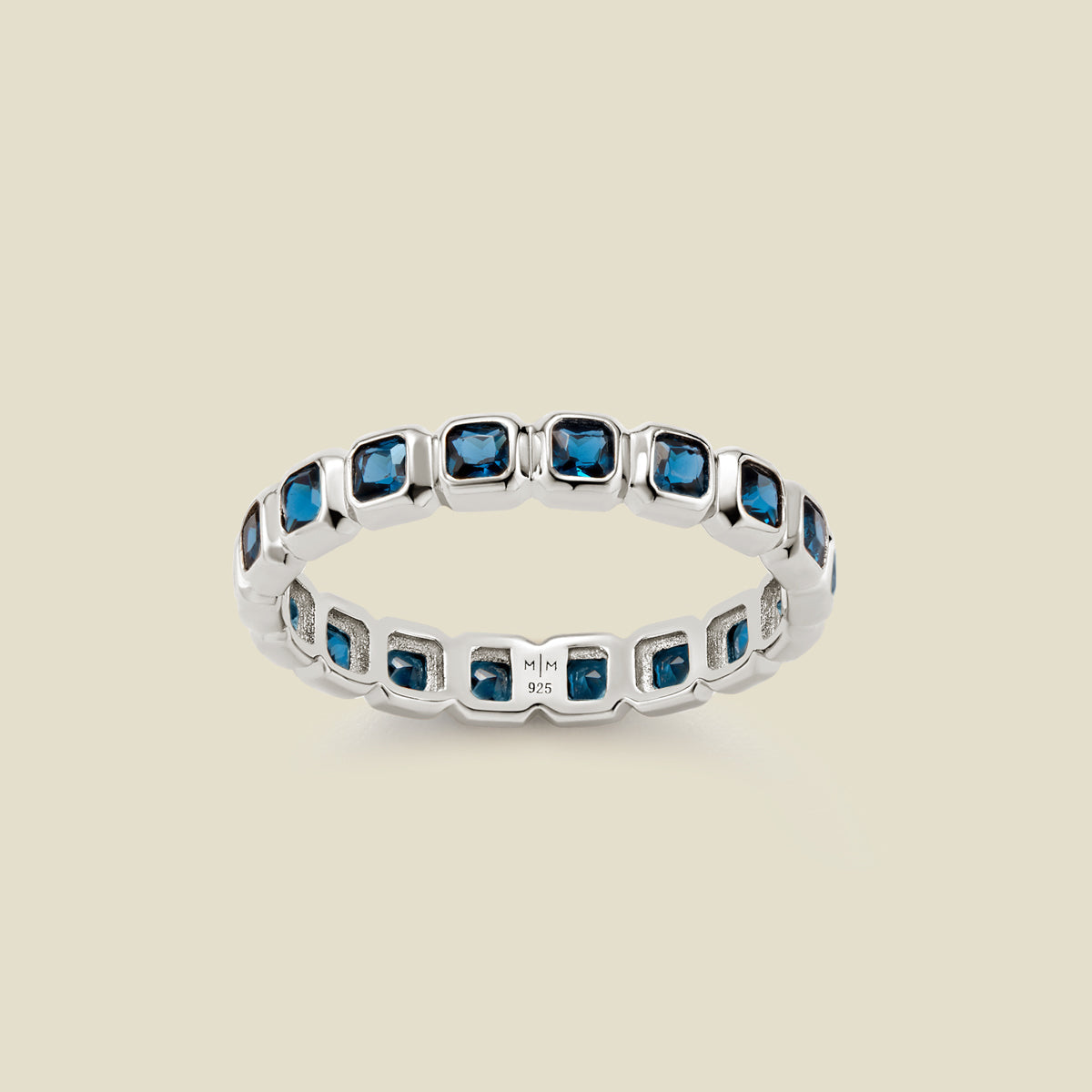 September Birthstone Eternity Ring Silver / 5 Ring