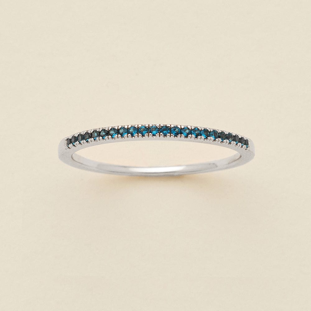 September Birthstone Stacking Ring Silver / 5 Ring