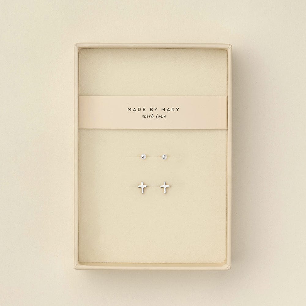 Serenity Stud Set Silver Jewelry Set