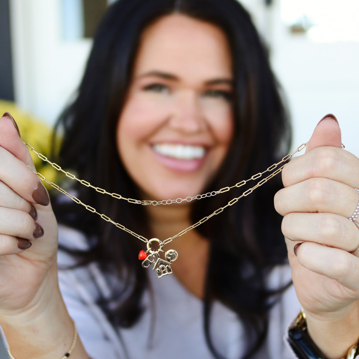 Smiley Face Charm Gold Vermeil Add Ons