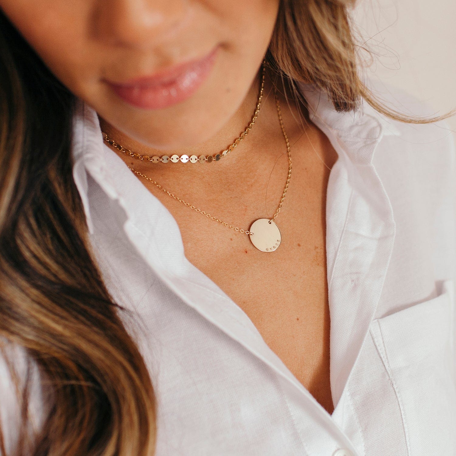 Zola Disc Necklace Necklace